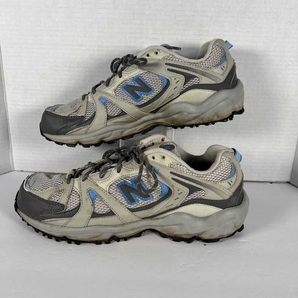 New Balance 474 All Terrain Trail Running Shoes Womens 11 Grey Blue WT474LP